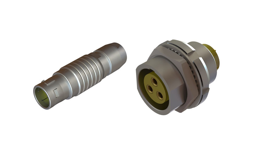 圆形插拔自锁连接器